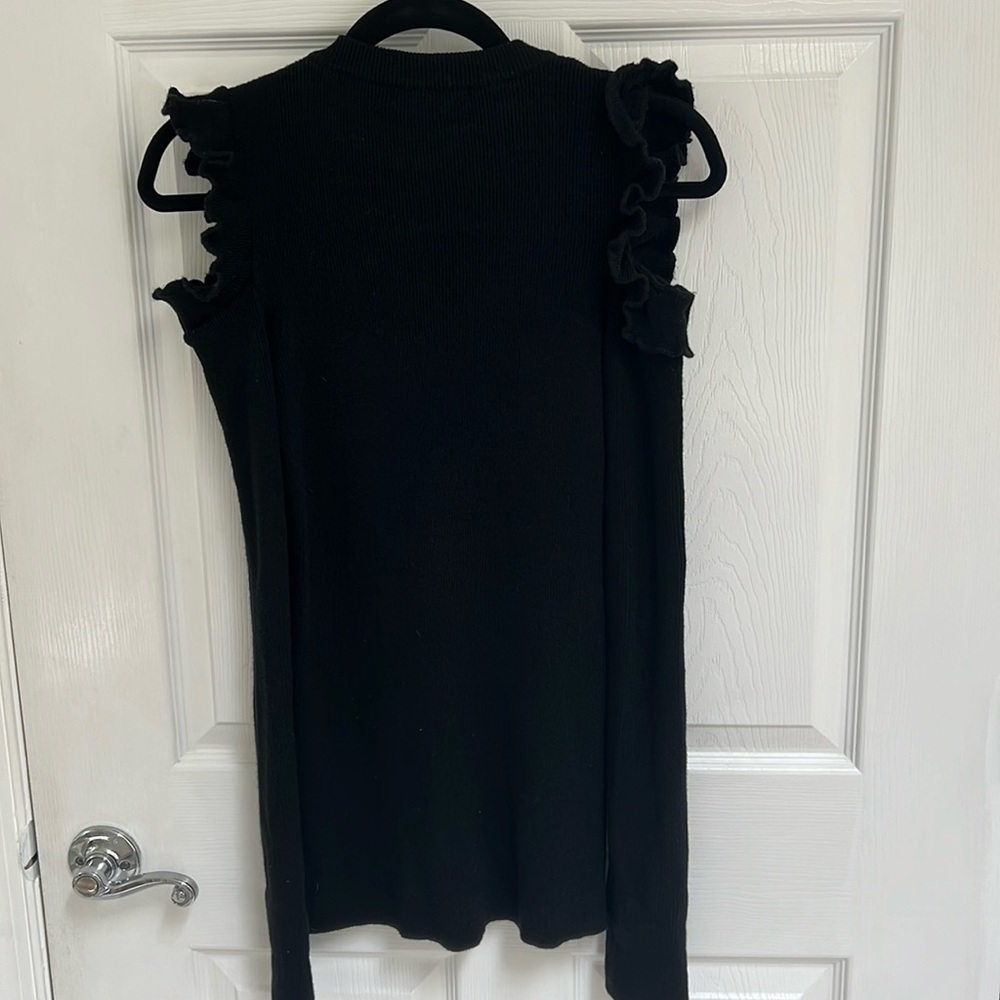Cold shoulder sweater